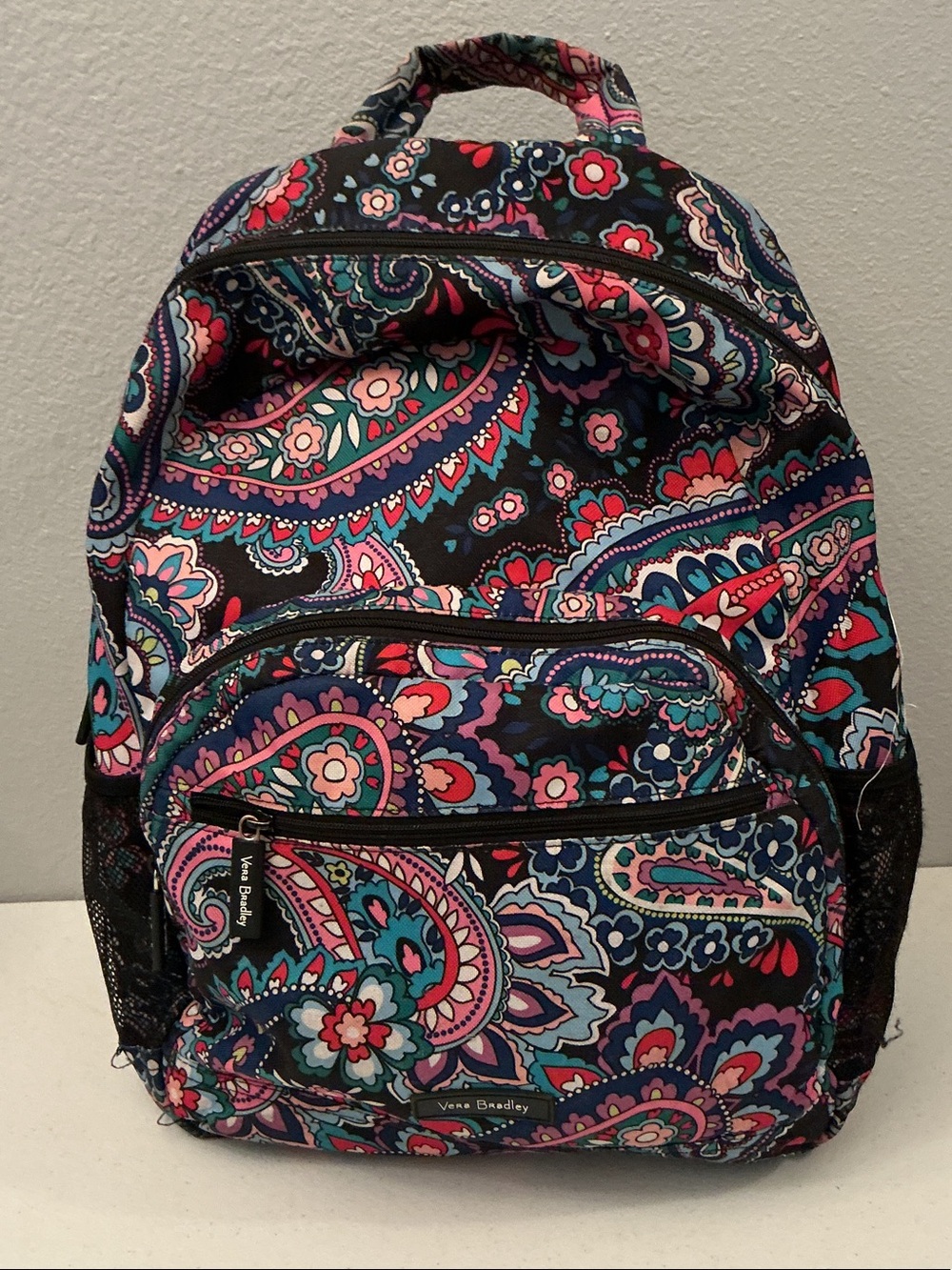 Vera Bradley “Haymarket Paisley” essential backpack.